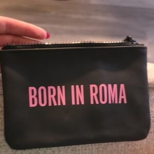 Born in Roma Black Pouch